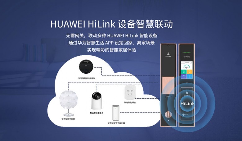 澳门沙金HUAWEI HiLink 生态产品青稞静音全自动智能锁 A7H 众测开(图3)